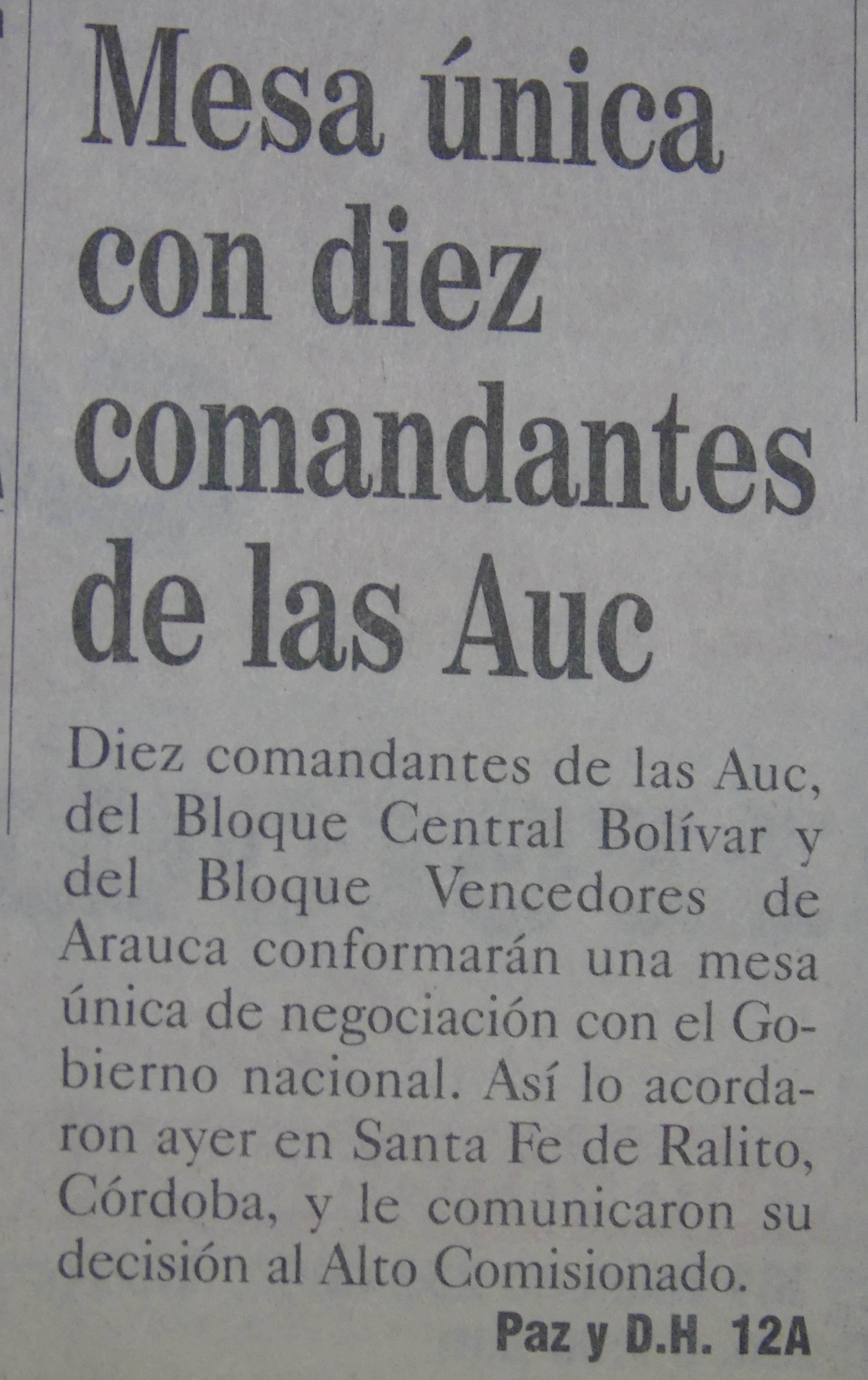 El Colombiano, Abril 01 de 2004