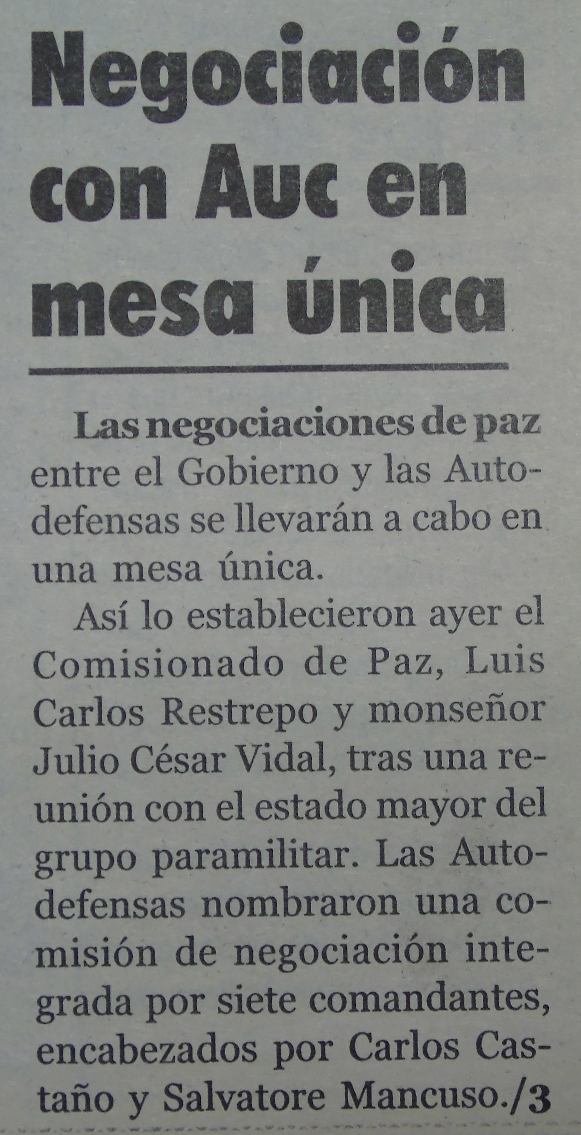 El Nuevo Siglo, Abril 01 de 2004