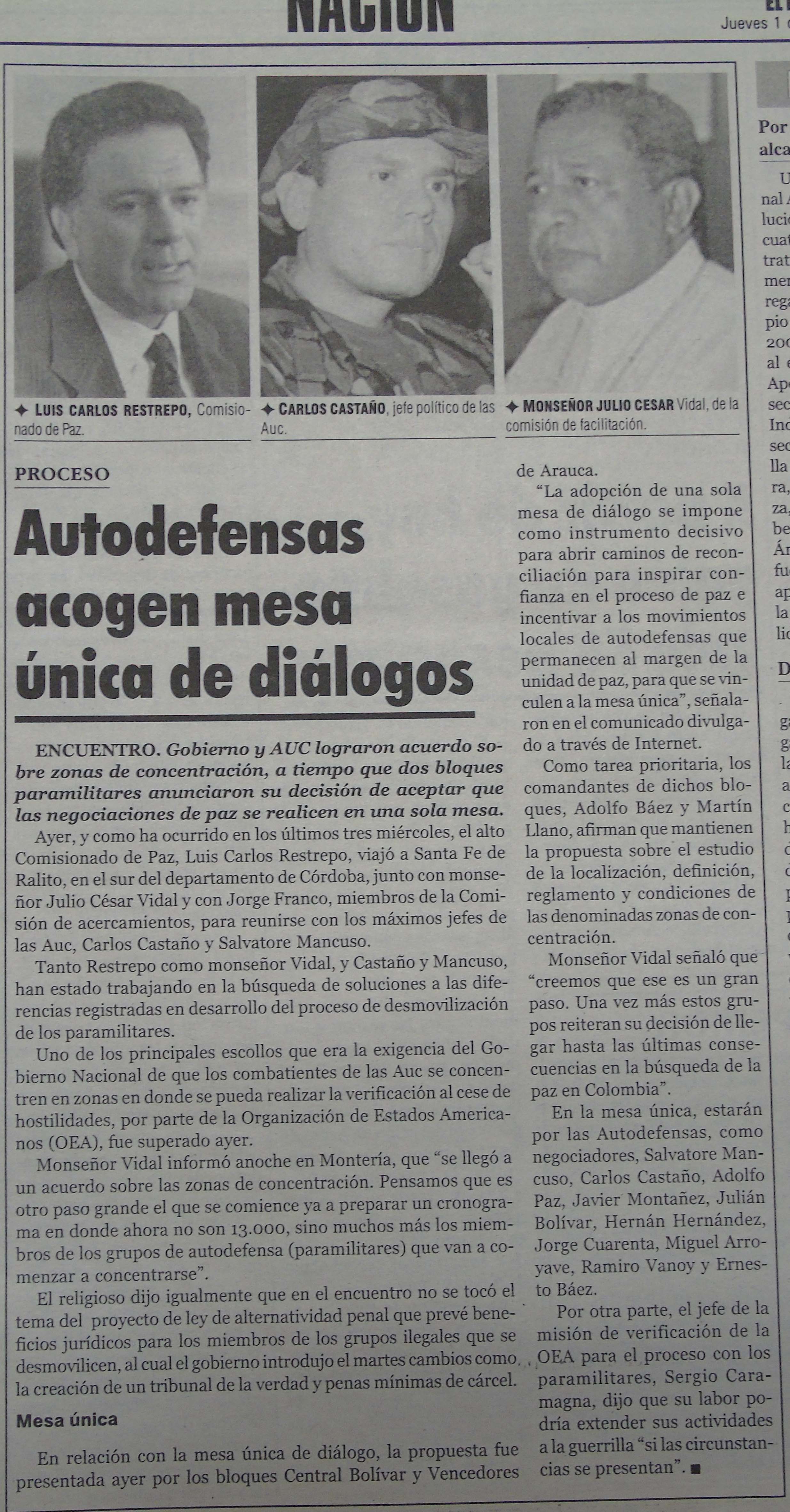 El Nuevo Siglo, Abril 01 de 2004