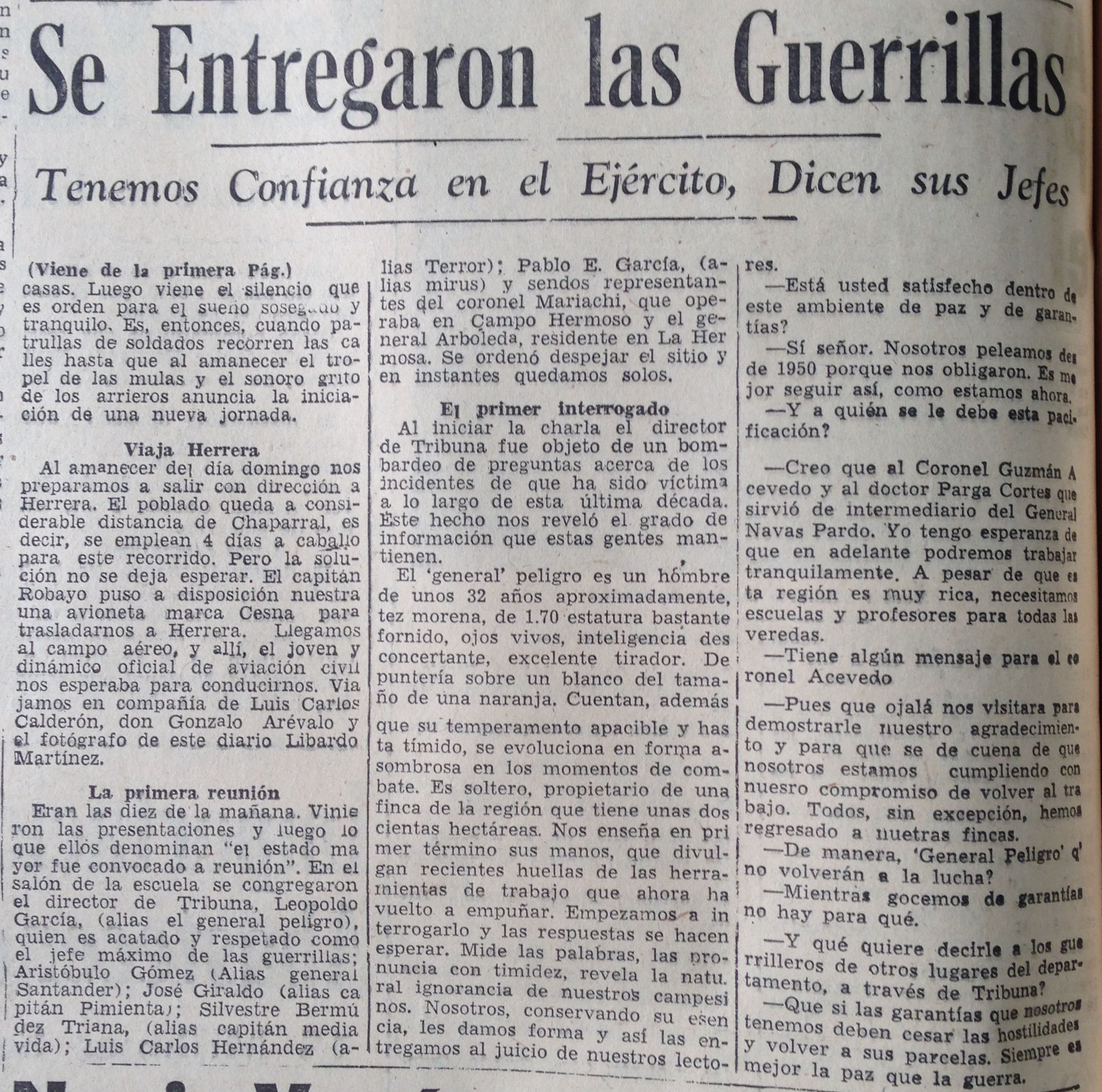 Diario de Colombia, abril 13 de 1957
