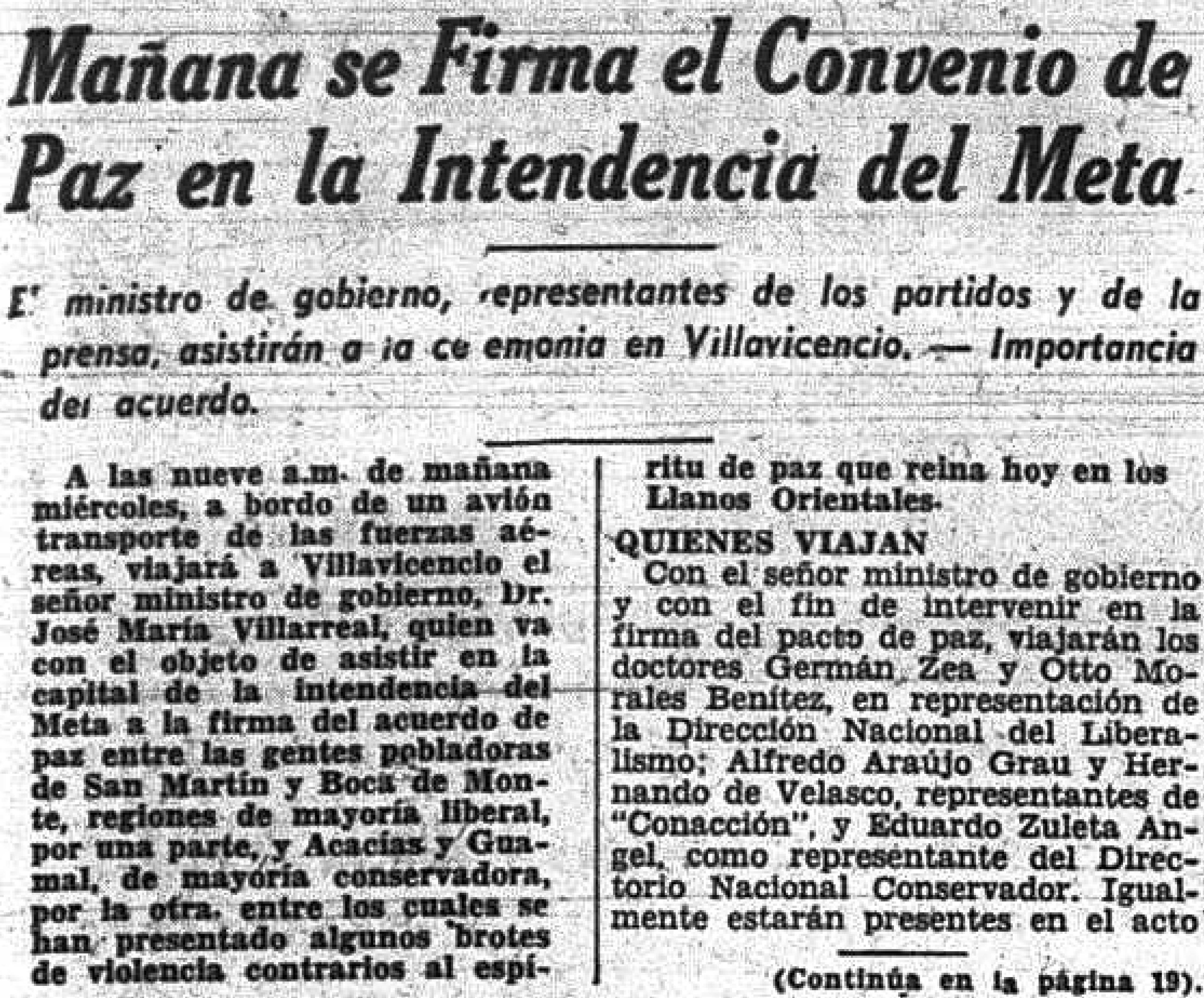 El Tiempo, agosto 6 de 1957