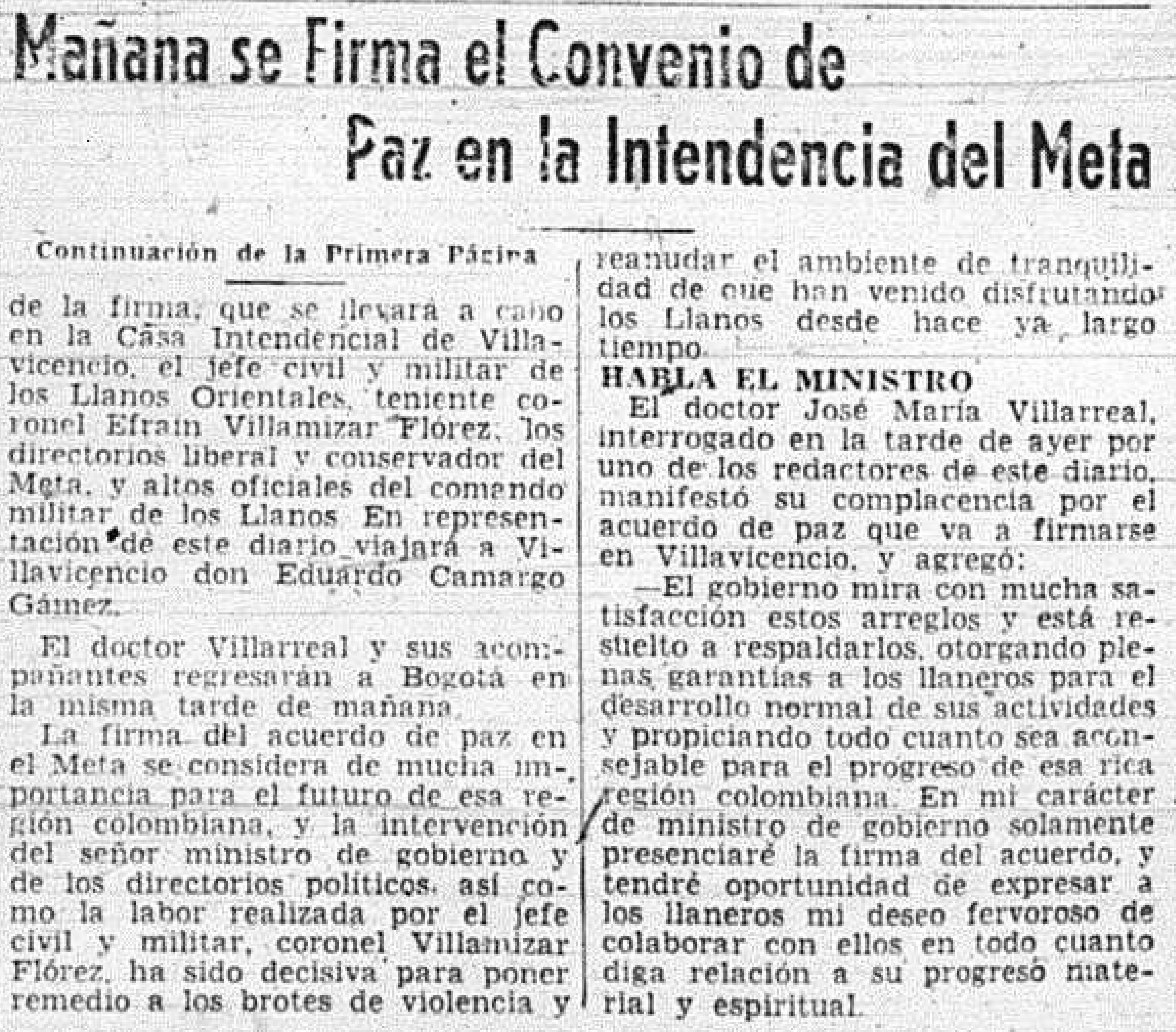 El Tiempo, agosto 6 de 1957