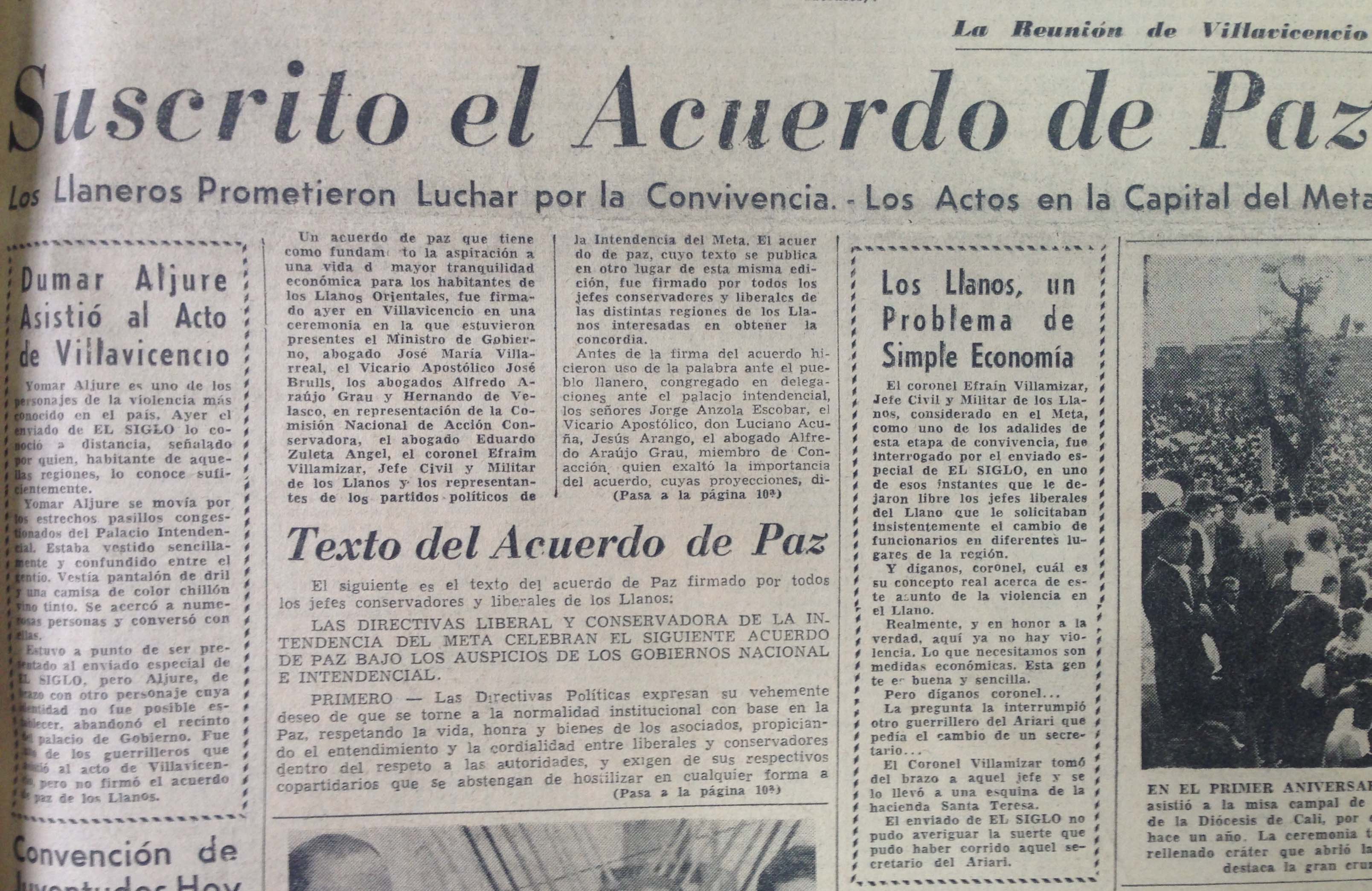 El Siglo, agosto 8 de 1957